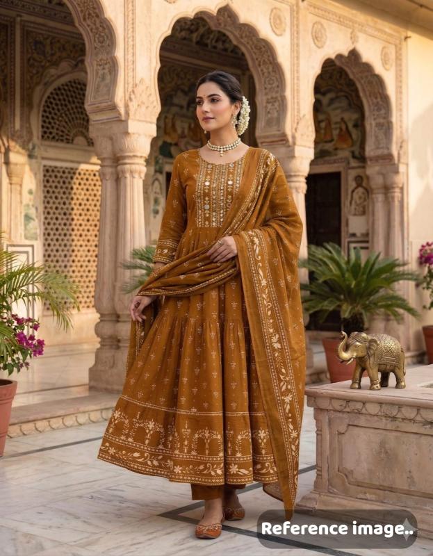 Krunique anarkali top ladies kurtis wholesaler in jaipur